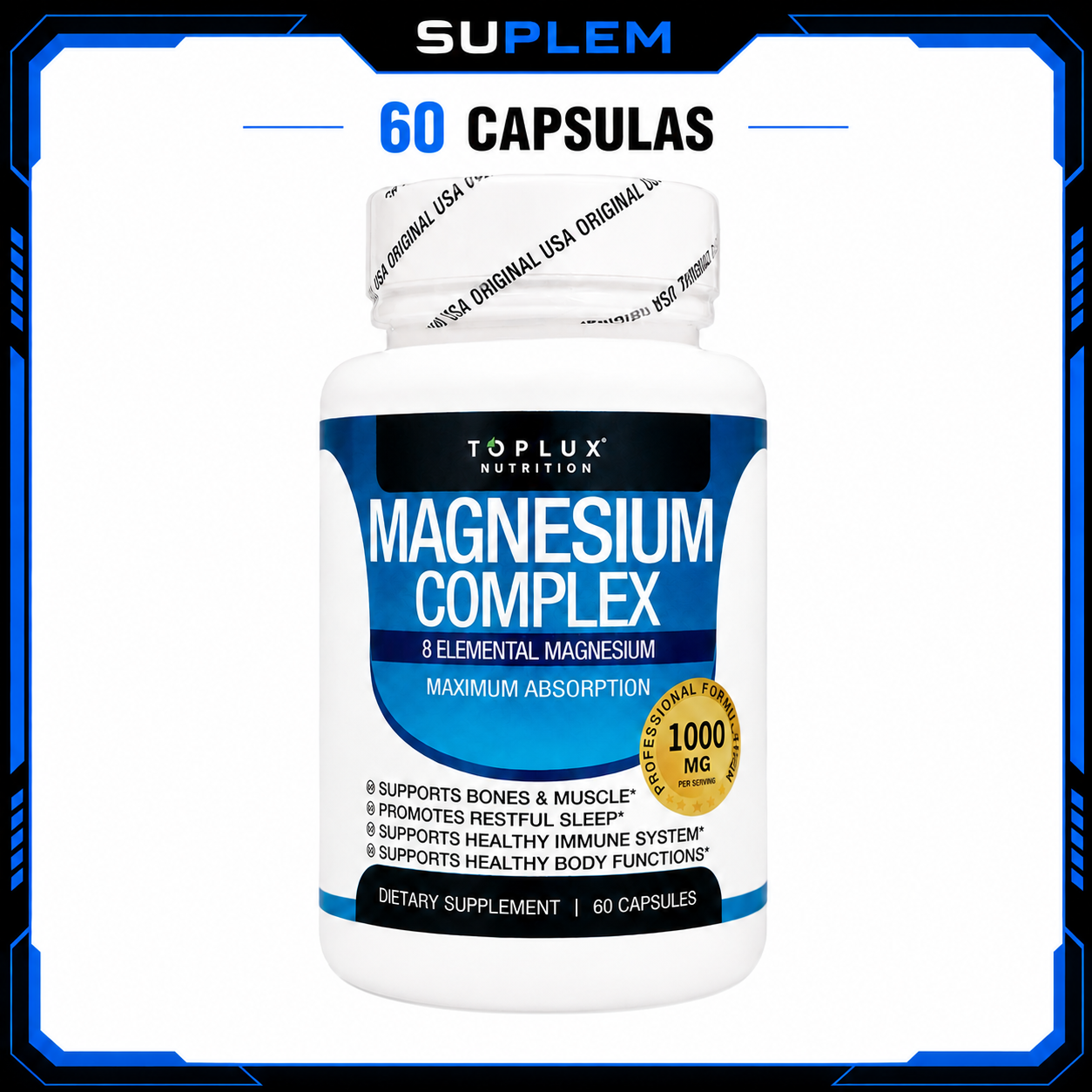 MAGNESIUM COMPLEX 60 CAPSULAS