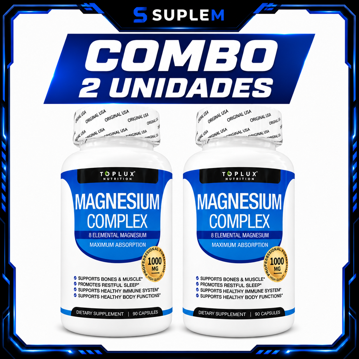 MAGNESIUM X 2 UNIDADES 90 CAPSULA
